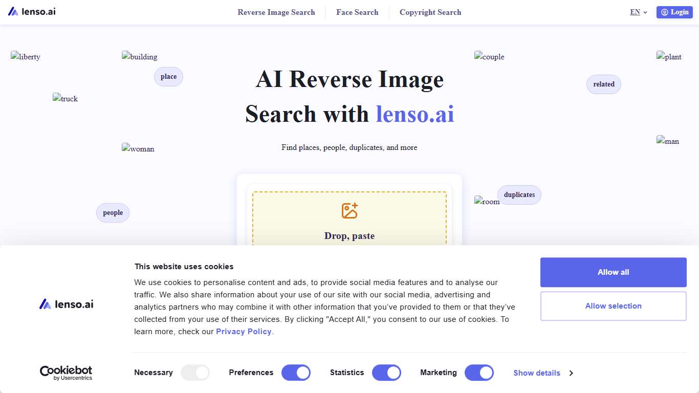 Lenso.ai - AI Reverse Image Search with Facial Recognition
